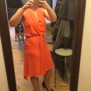 BCBGMAXAZRIA coral dress